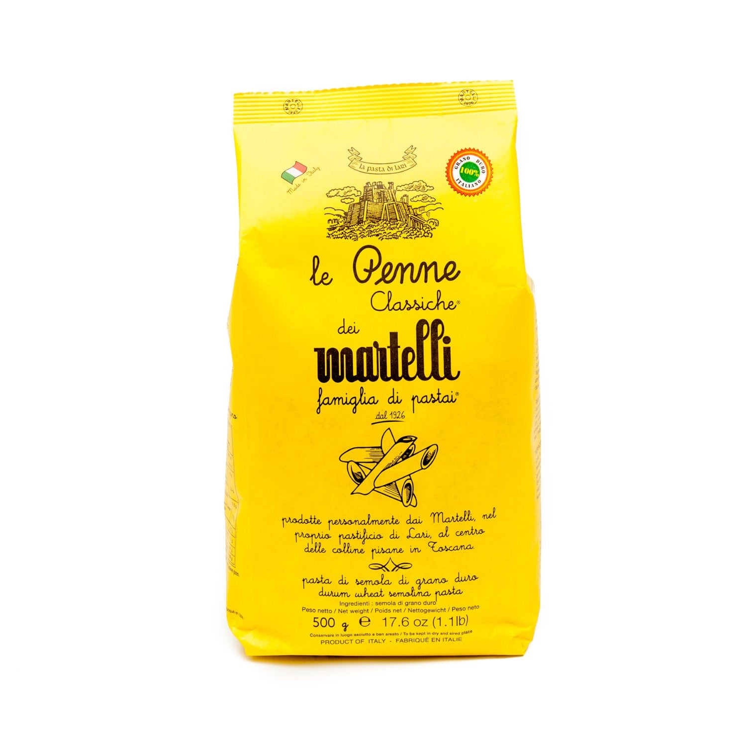 Martelli Penne Pasta 500g | Shop Baruccio | UK Delivery